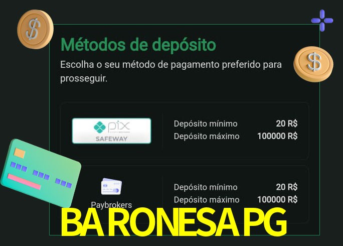 O cassino BARONESAPGbet oferece uma grande variedade de métodos de pagamento