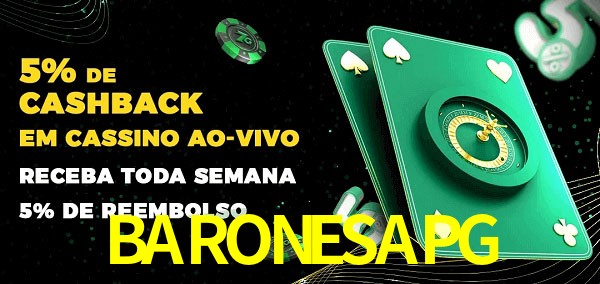 Promoções do cassino ao Vivo BARONESAPG